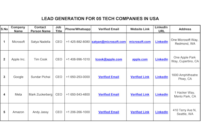 do expert b2b lead generation, email list building